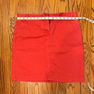 J. Crew Vibrant Red Pencil Skirt
